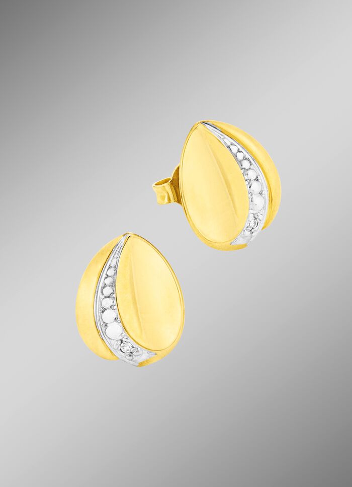 Tweekleurige oorbellen 