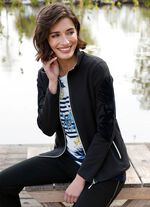 Sweatvest met bloemenprint 