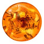 Unieke artikelen: Oorknopjes met echte, cognackleurige amber 