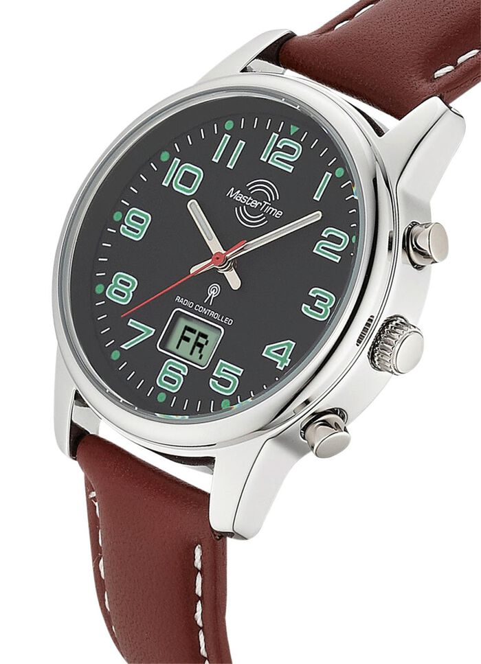 Modieus, sportief dames leren polshorloge 