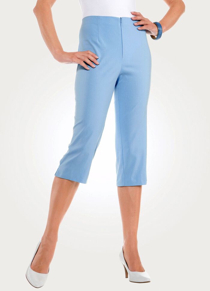 Capribroek met comfortabele elastische tailleband 