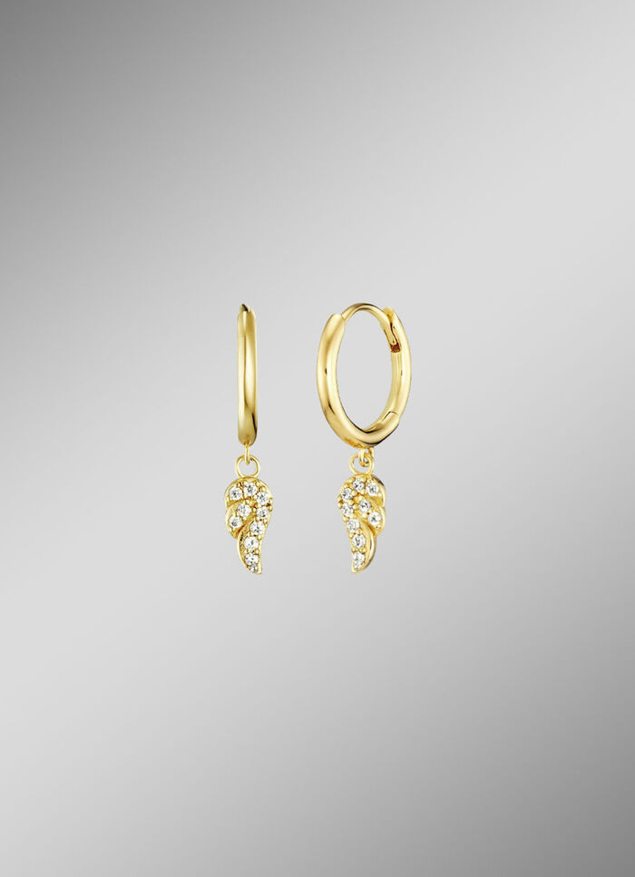 Oorringen met fonkelende vleugels 