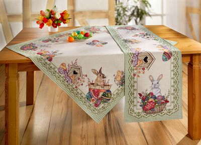 tafel- en kamerdecoratie met paasmotief 