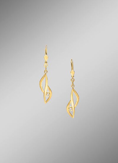 Oorbellen met zirkonia 