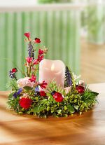 Tafelkrans met led-kaars 