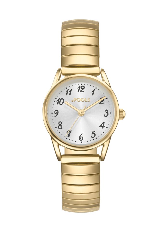 Tijdloos quartz dameshorloge Pools 1989 met trekkoord 