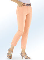 Broek in 7/8 lengte en 4 zakken ABRIKOOS