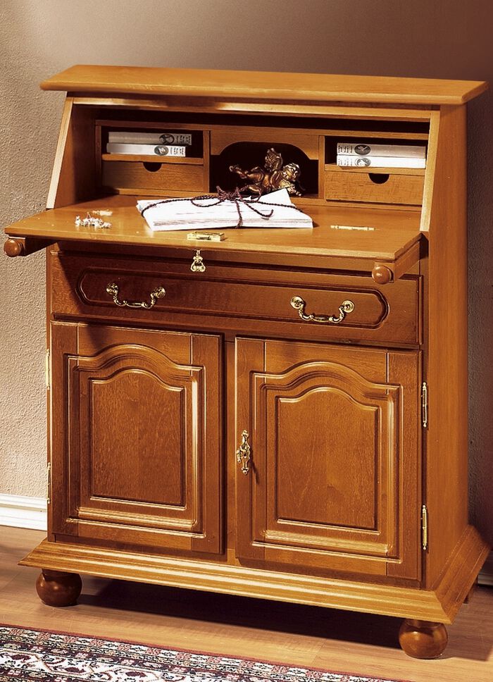 Schrijfmeubel met echt houten tafelblad 