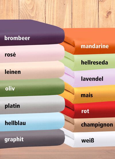 Mako fijne jersey hoeslakens en slopen van 100% katoen 