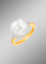 Magische damesring met Zuidzee parel 
