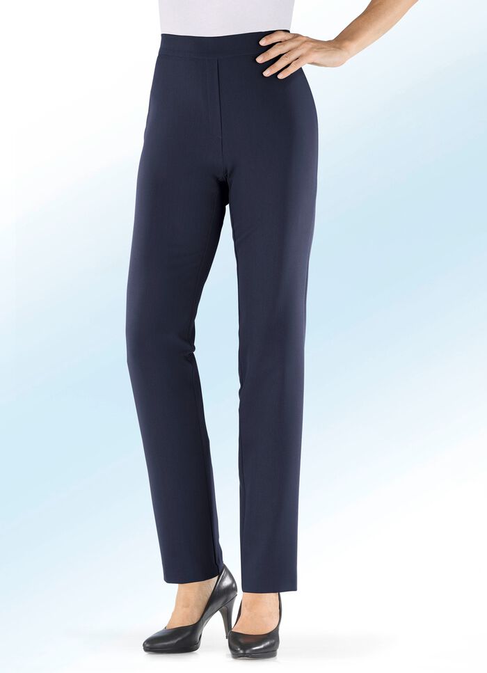 Broek met elastische tailleband aan de achterkant 