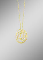 Gematteerde hanger met erwtenketting 