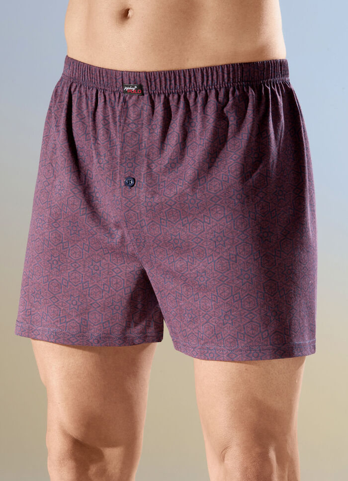 Set van vier boxershorts met knoopsluiting 