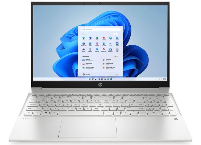 HP laptop met een niet-verblindend 15,6-inch (39,6 cm) Full HD-scherm ZILVER