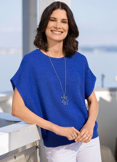 Trui met decoratief dessin 