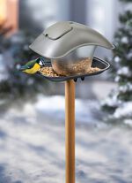 Vierkante voerbak van weerbestendig kunststof 