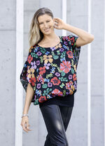 Poncho-tuniek met geïntegreerde top 