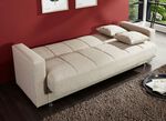 Klick-Klack-bank met decoratief kussen BEIGE