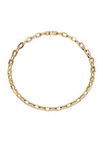 Vergulde roestvrijstalen ketting met kristallen 