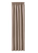 Energiebesparende verduisterende sjaals in linnenlook BEIGE