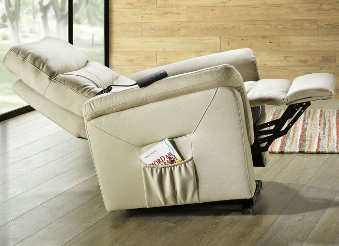 Relaxfauteuil met opstahulp BEIGE
