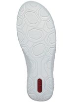 Rieker veterlaarsje van origineel bedrukt synthetisch materiaal 