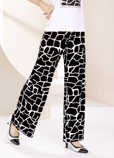 Broek met expressief design 