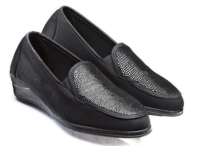 Comfortabele mocassin in elegante krokodillen-look 