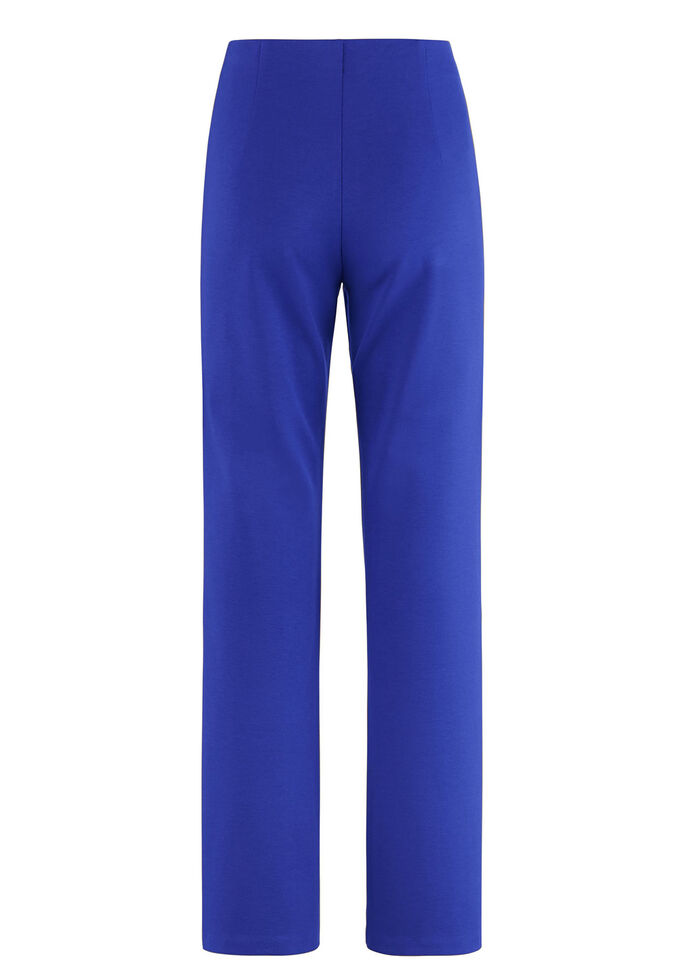 Jerseybroek met uitlopende enkels KONINGSBLAUW