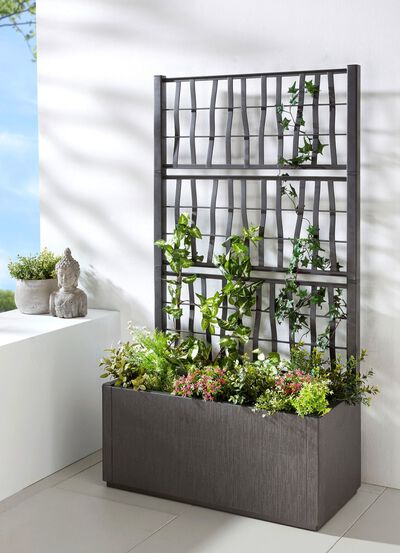 Plantenbak gemaakt van gerecycled polypropyleen 