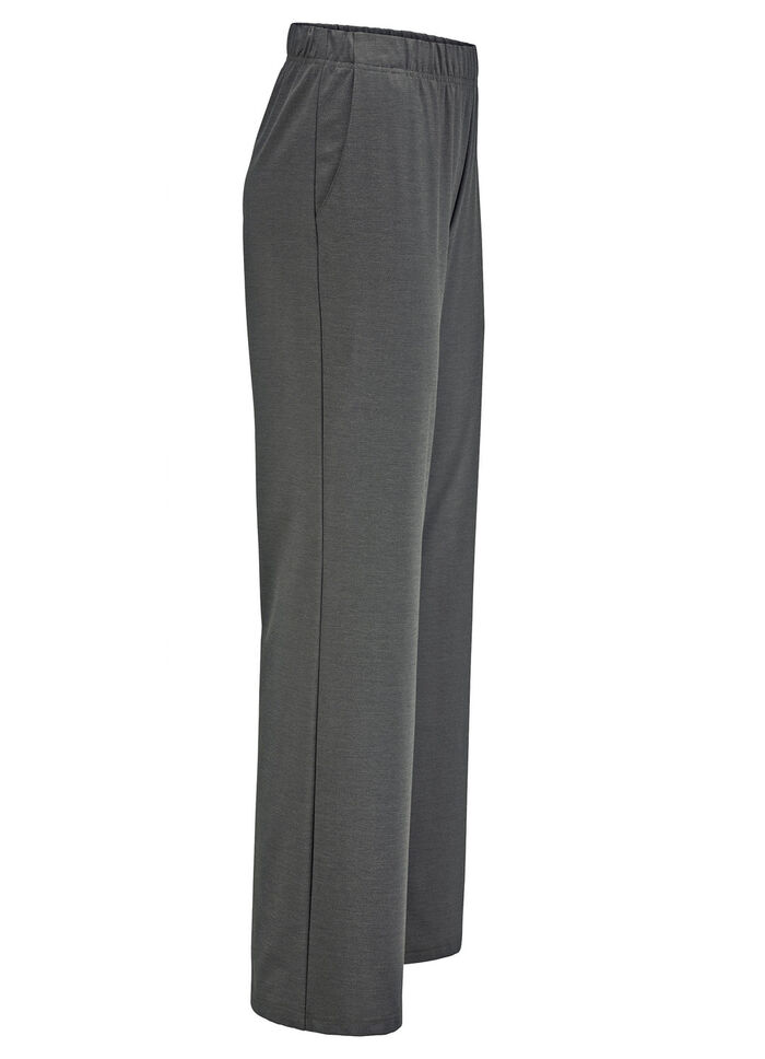Broeken in modieuze breedte ANTHRAZIT MELIERT