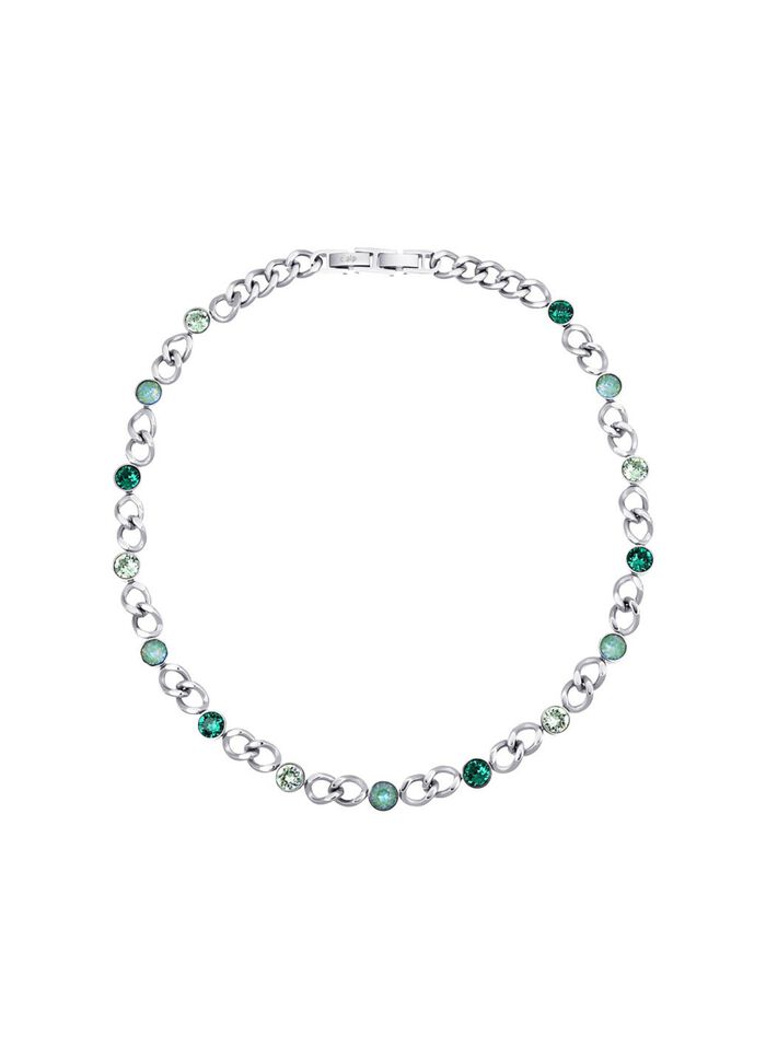 Ketting met groene kristallen 