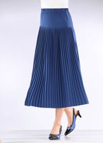 Geplooide rok met brede pas 