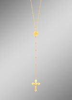 Rozenkrans ankerketting gemaakt van goud 