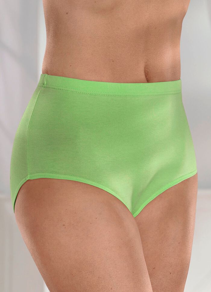 Vijfdelige set slips met elastische tailleband 
