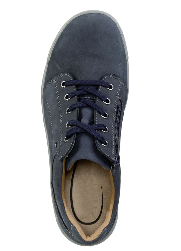 GINO GALANTE veterschoen gemaakt van het beste rundnubuckleer MARINE