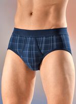 Schiesser set van twee slips met ruitmotief 