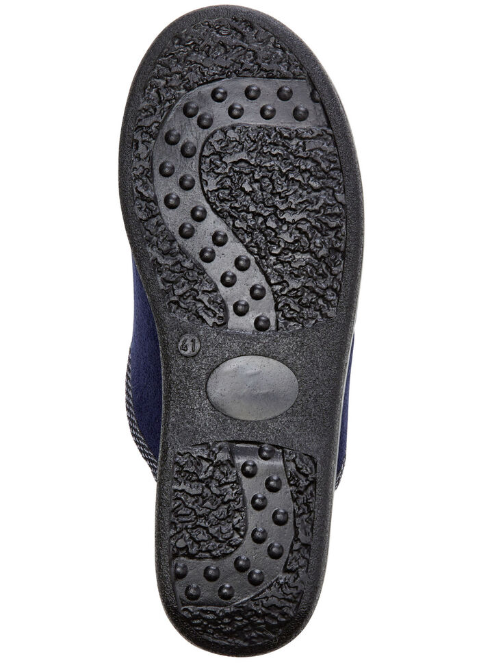 Set van twee pantoffels met comfortabele vulling BLAUW-ZWART