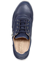 Andrea Conti veterschoenen gemaakt van zacht nappaleer MARINE