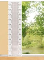 Prachtig schuifgordijn met een rechte afwerking 