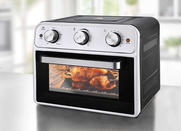 Heteluchtoven met timerfunctie 