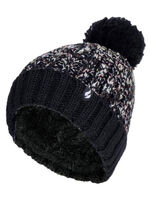 Thermomuts met bobbel van Heat Holders® voor meer comfort in de winter ZWART