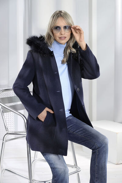 Jas met vaste capuchon 