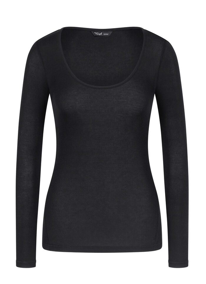 Triumph shirt met lange mouwen ZWART