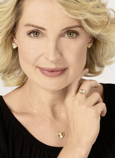 Met diamanten bezette ketting 