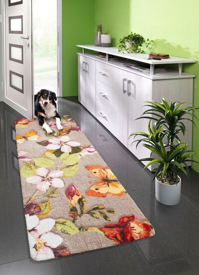 Deurmat met antislip latex achterkant 