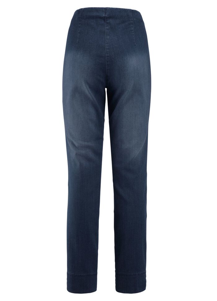 Jeans met gestikte biezen 