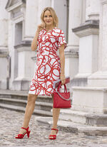 Jurk met felgekleurde print 