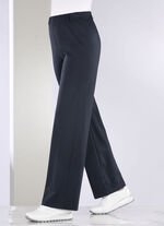 Broek in modieuze palazzo-vorm RIET GEMÊLEERD