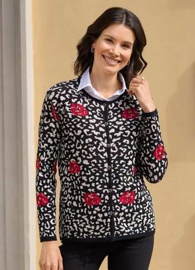 Vest in jacquarddessin 